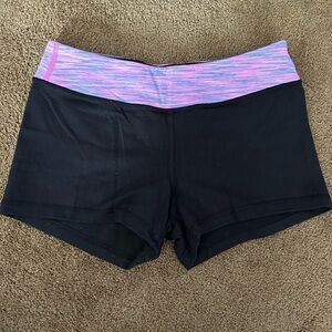 Ivivva Reversible Black Shorts with Pink Waistband